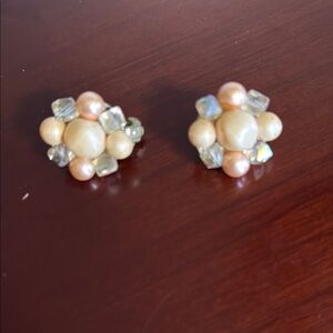 Elegant Pearl and Crystal Earrings